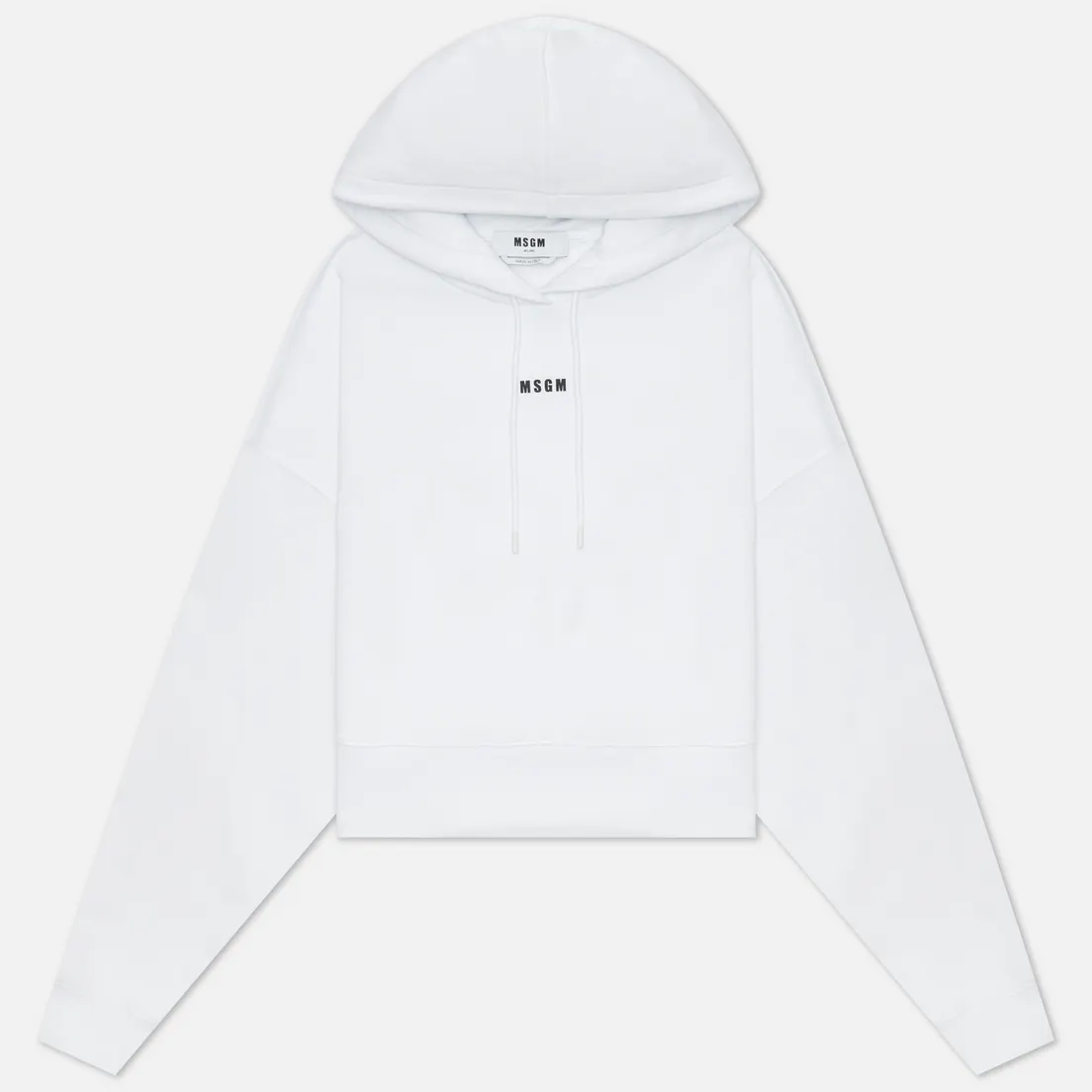 MSGM Женская толстовка Micrologo Basic Unbrushed Hoodie