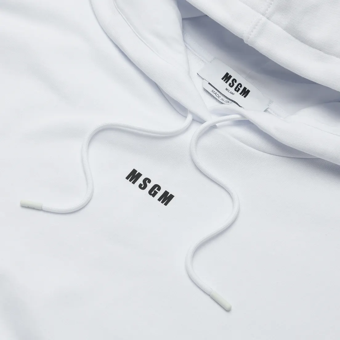 MSGM Женская толстовка Micrologo Basic Unbrushed Hoodie
