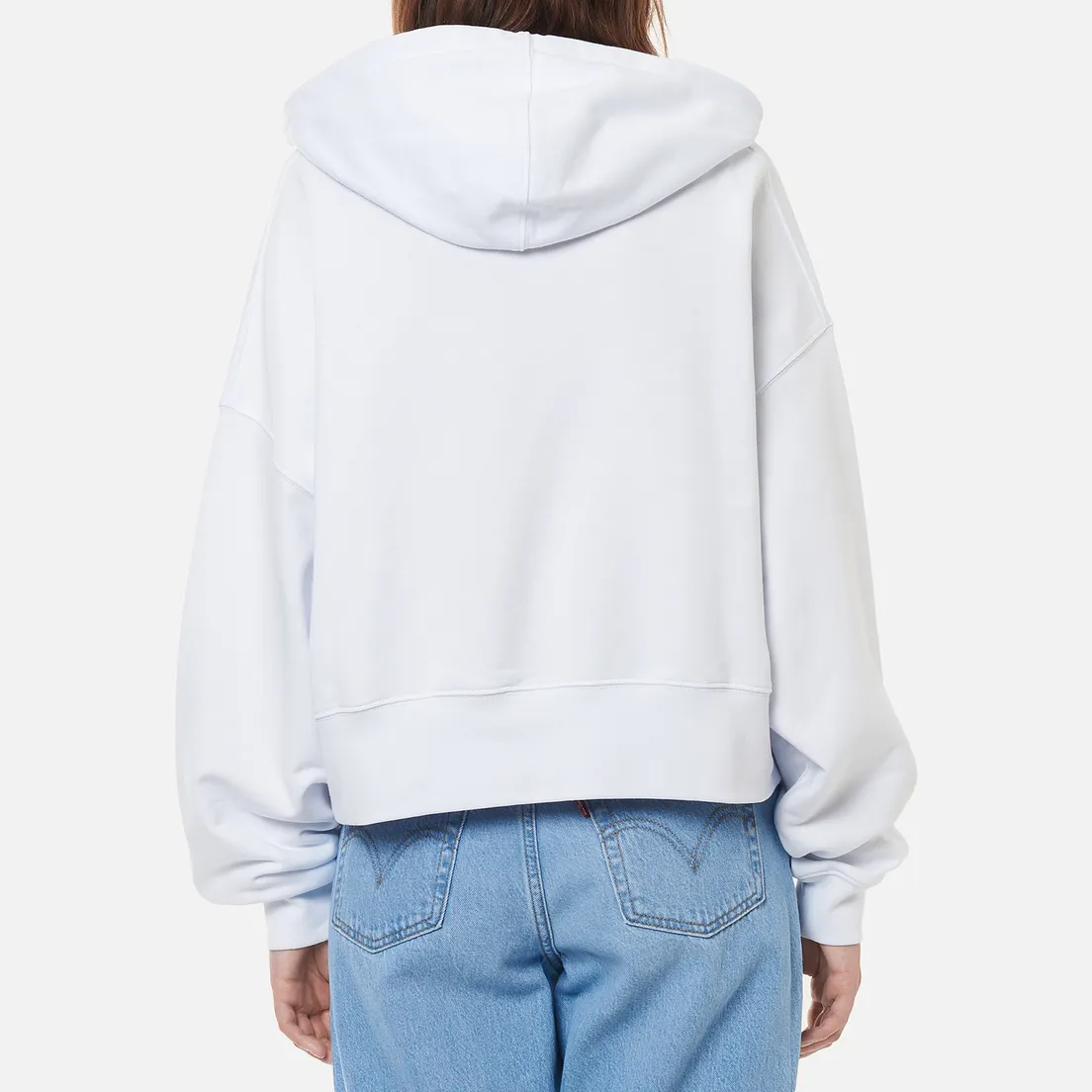 MSGM Женская толстовка Micrologo Basic Unbrushed Hoodie