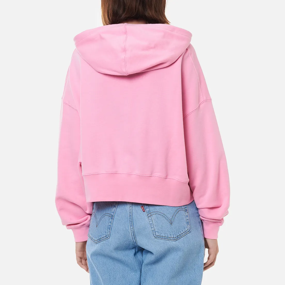 MSGM Женская толстовка Micrologo Basic Unbrushed Hoodie