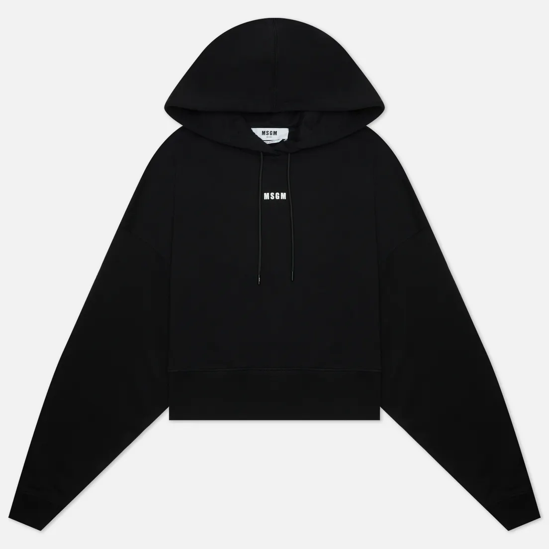 MSGM Женская толстовка Micrologo Basic Unbrushed Hoodie