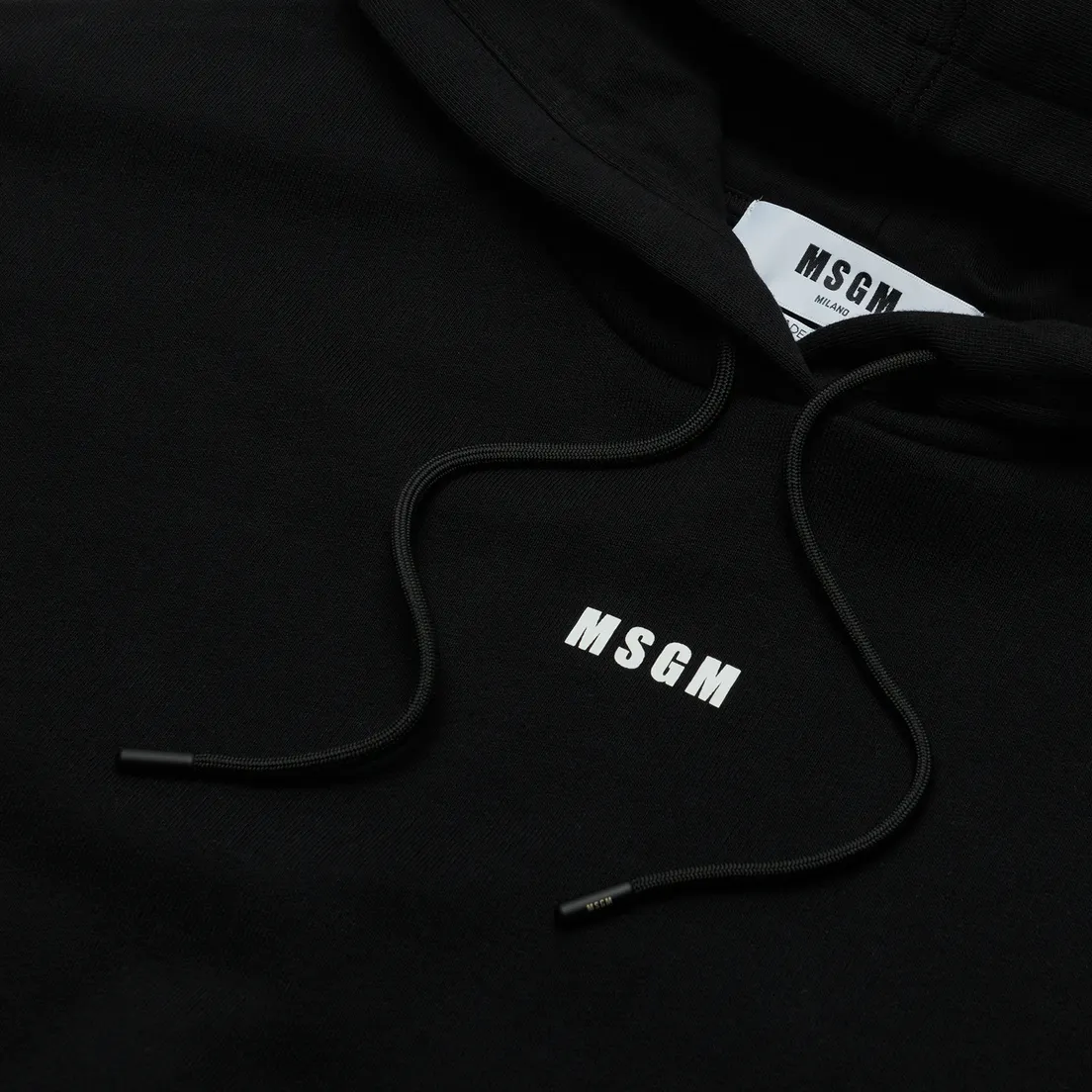 MSGM Женская толстовка Micrologo Basic Unbrushed Hoodie