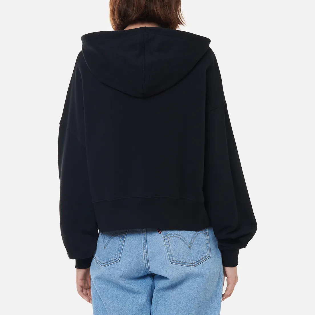 MSGM Женская толстовка Micrologo Basic Unbrushed Hoodie