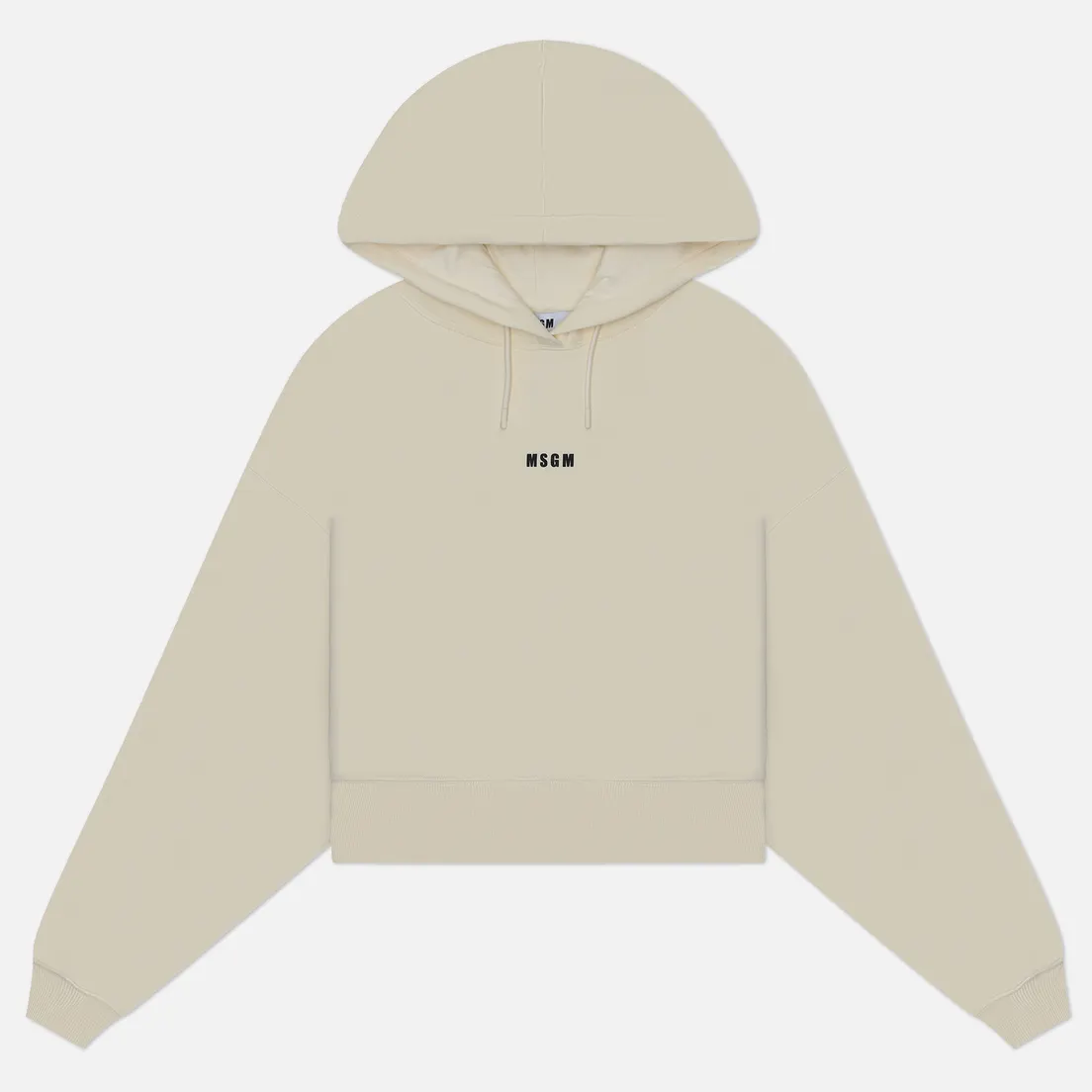MSGM Женская толстовка Micrologo Basic Hoodie Short