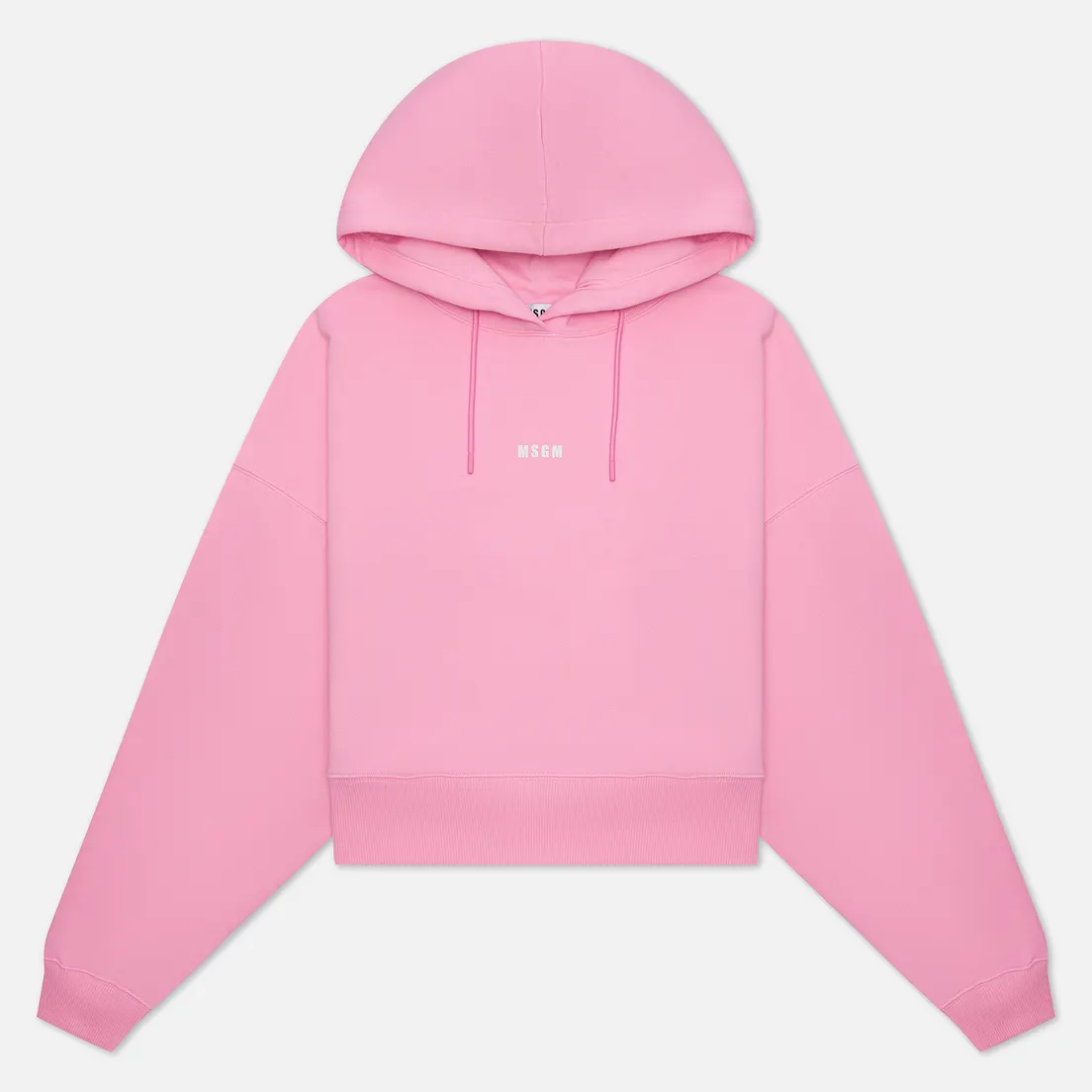 MSGM Женская толстовка Micrologo Basic Hoodie Short