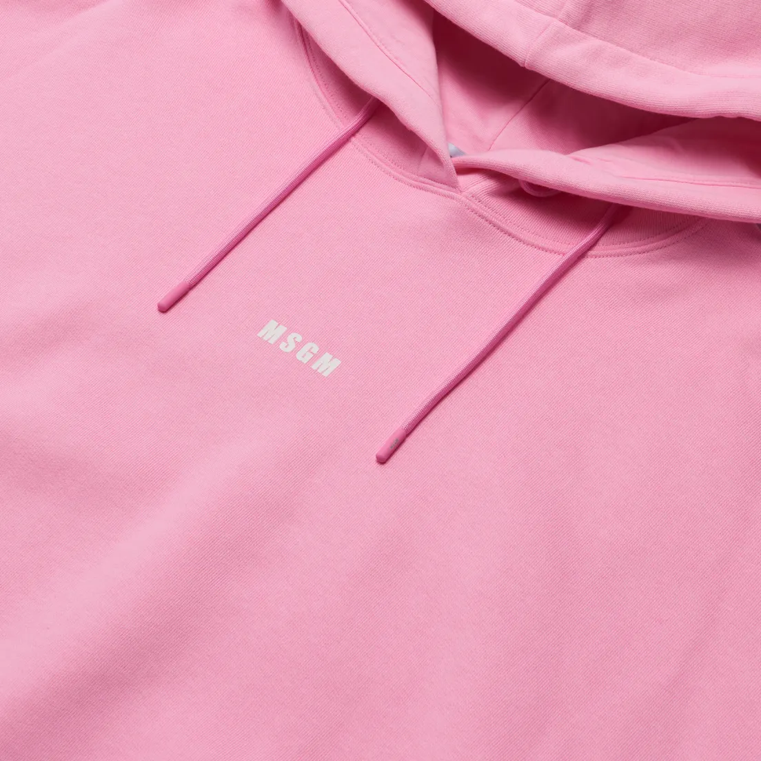 MSGM Женская толстовка Micrologo Basic Hoodie Short