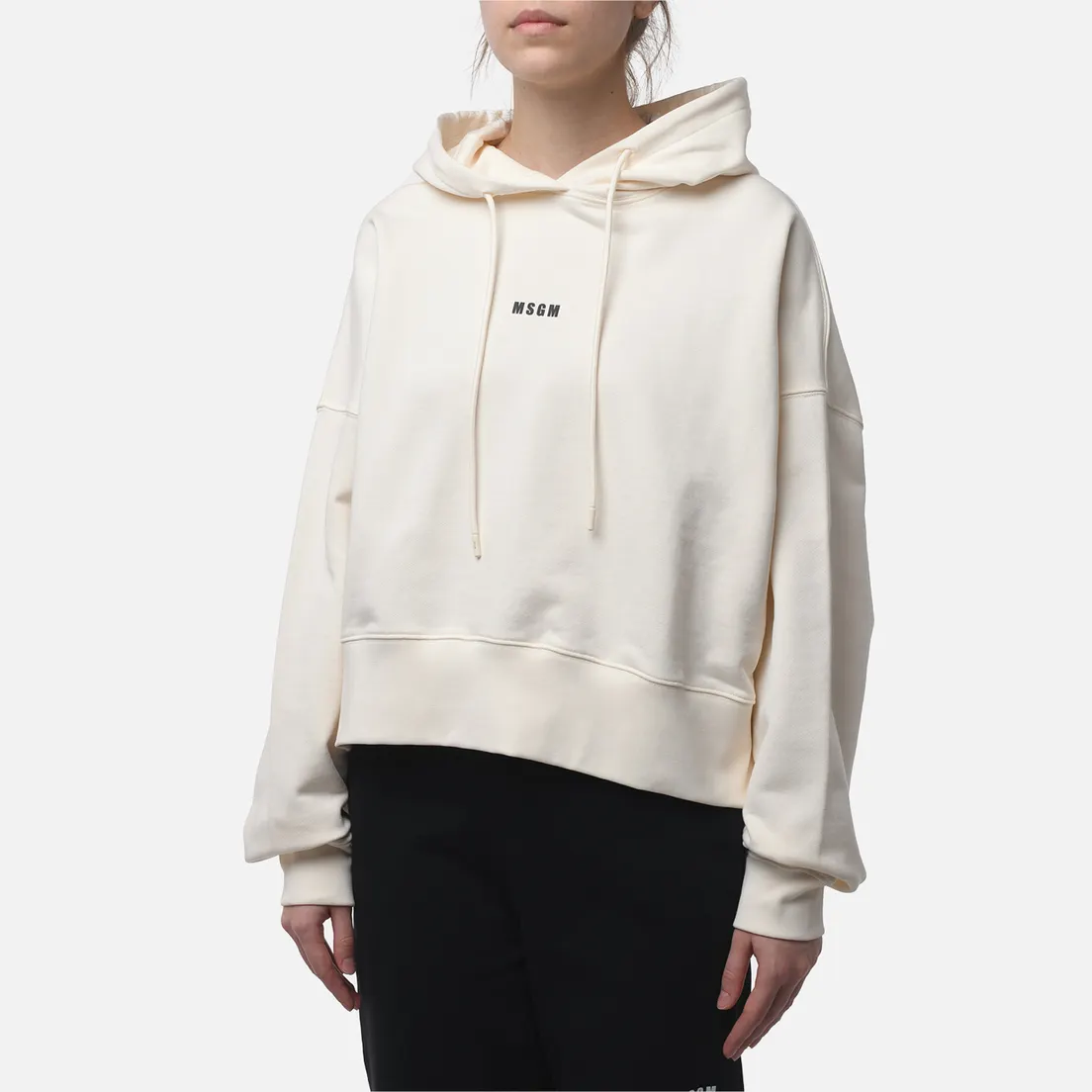 MSGM Женская толстовка Micrologo Print Hoodie