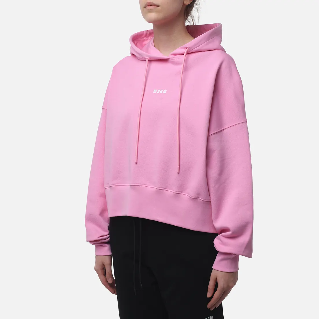 MSGM Женская толстовка Micrologo Print Hoodie