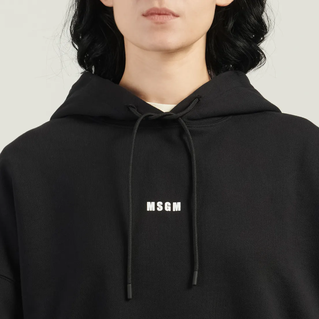 MSGM Женская толстовка Micrologo Print Hoodie