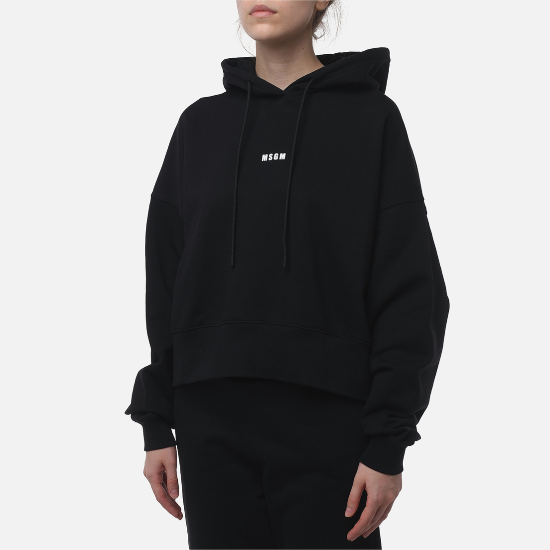 MSGM Женская толстовка Micrologo Print Hoodie