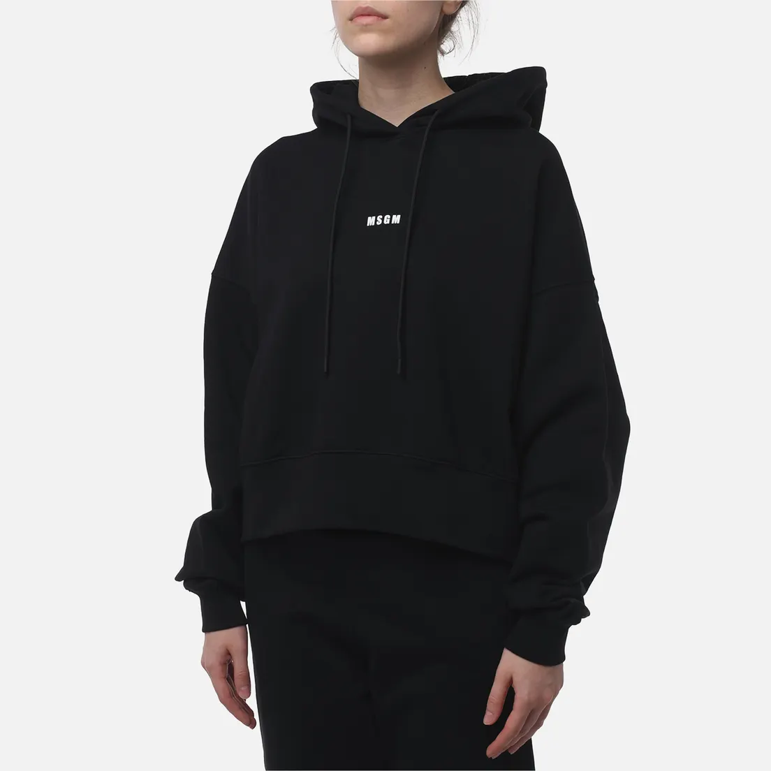 MSGM Женская толстовка Micrologo Print Hoodie