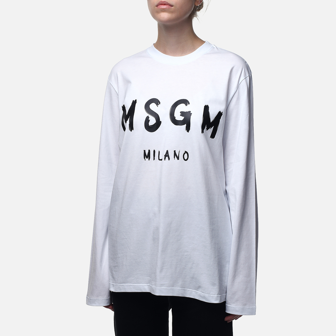 MSGM Женский лонгслив MSGM Milano Logo