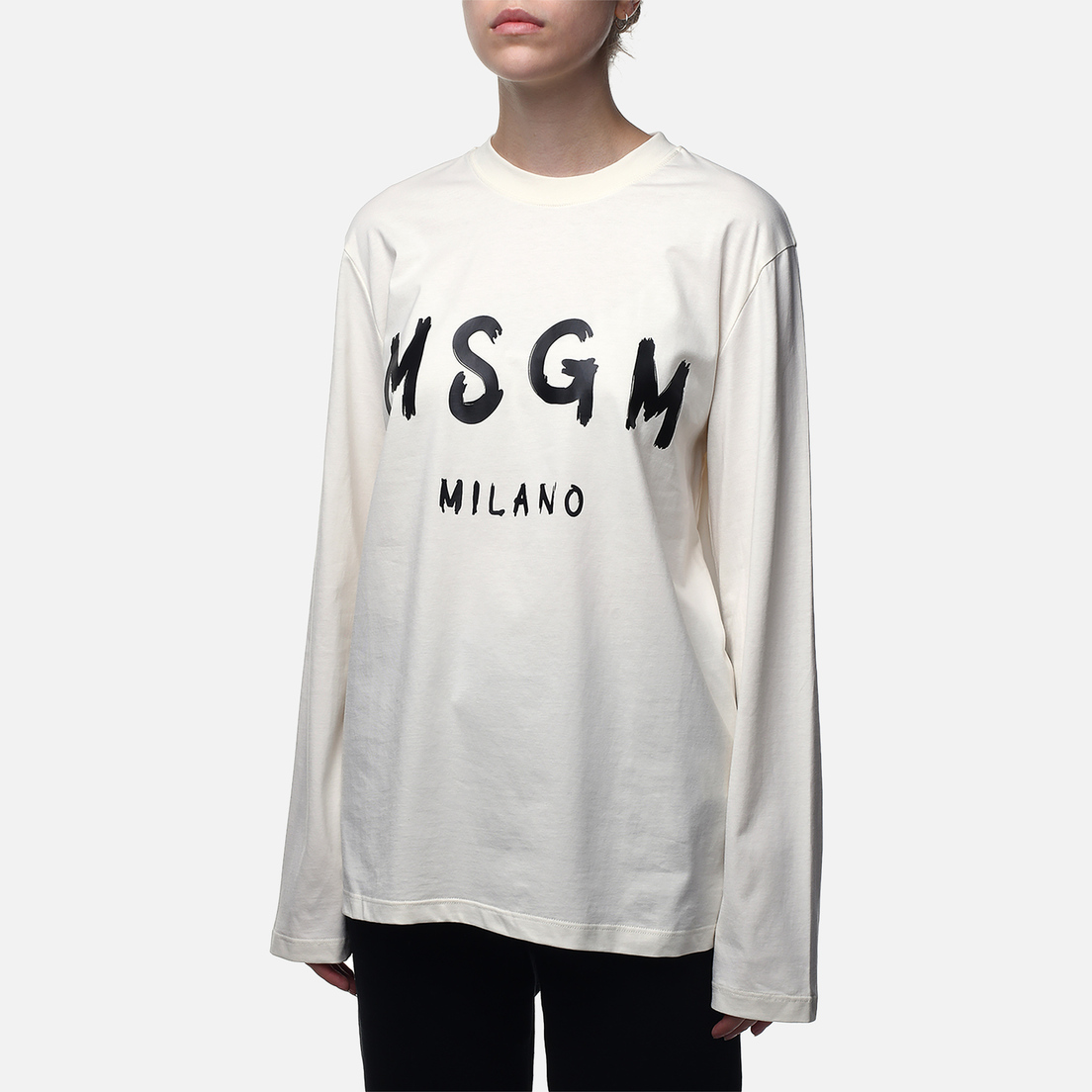 MSGM Женский лонгслив MSGM Milano Logo