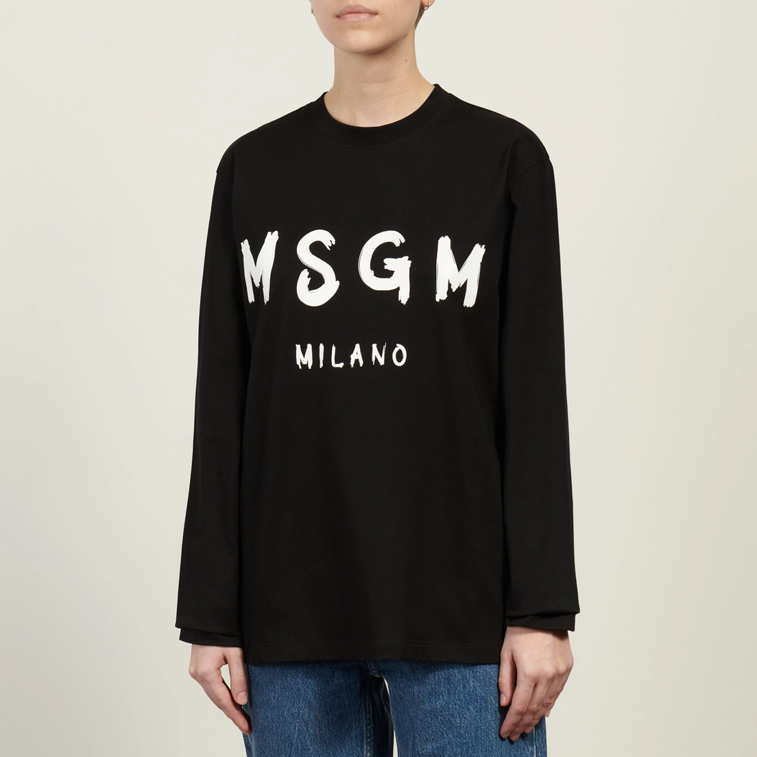 MSGM Женский лонгслив MSGM Milano Logo