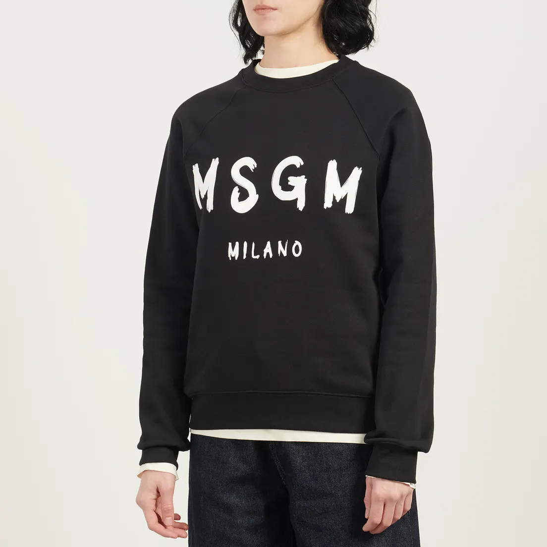 MSGM Женская толстовка MSGM Brush Stroke Logo