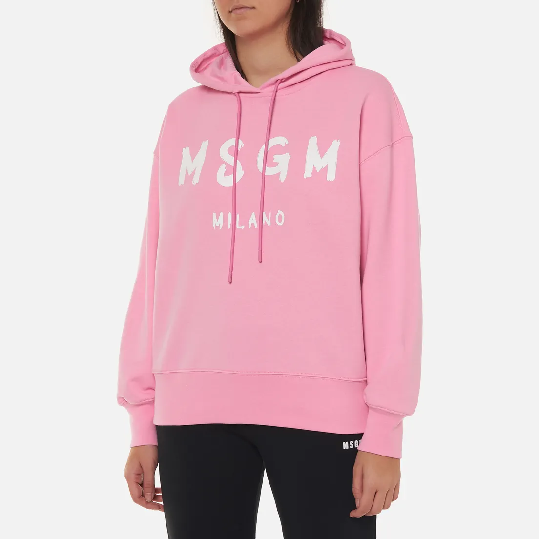 MSGM Женская толстовка MSGM Milano Logo Unbrushed Hoodie