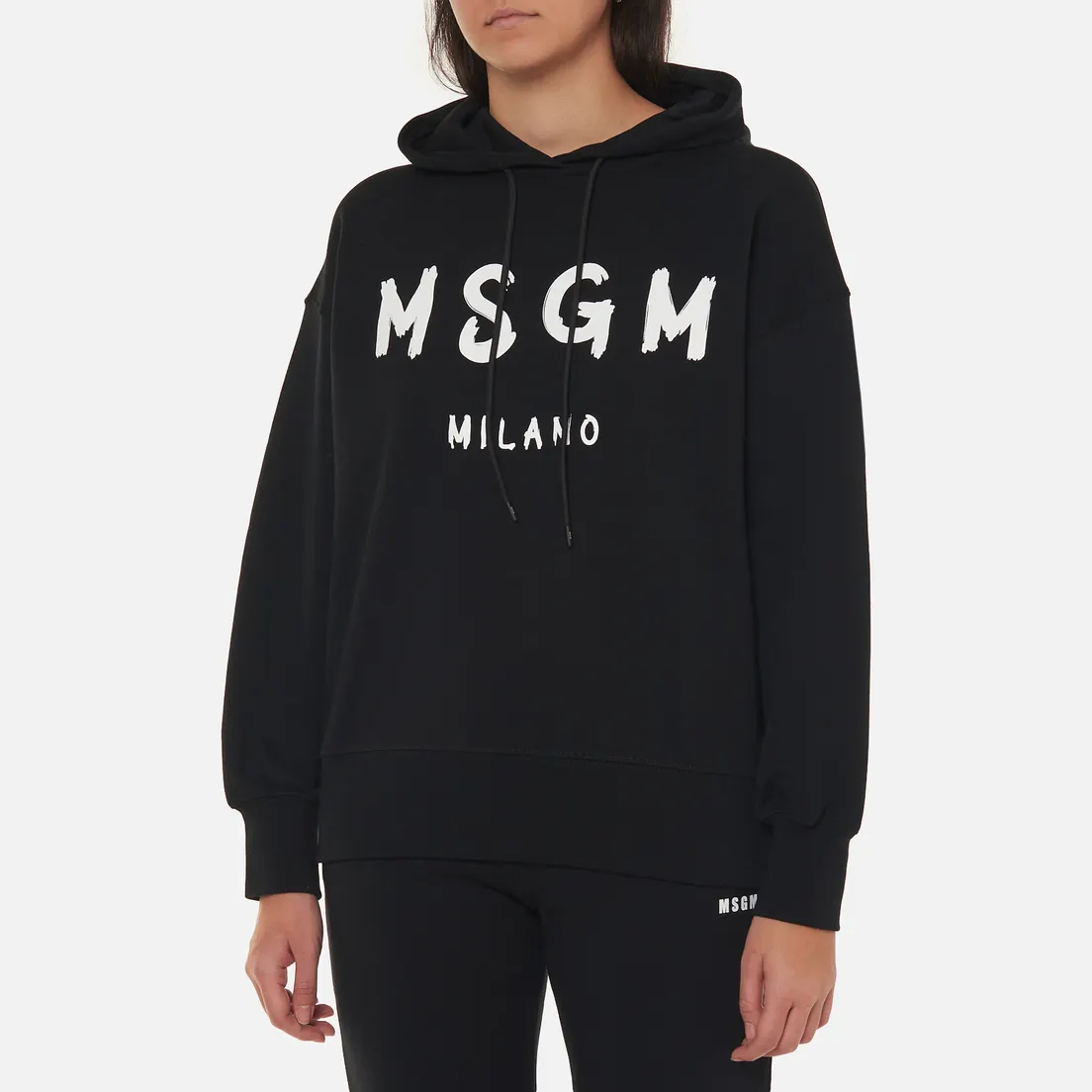 MSGM Женская толстовка MSGM Milano Logo Unbrushed Hoodie