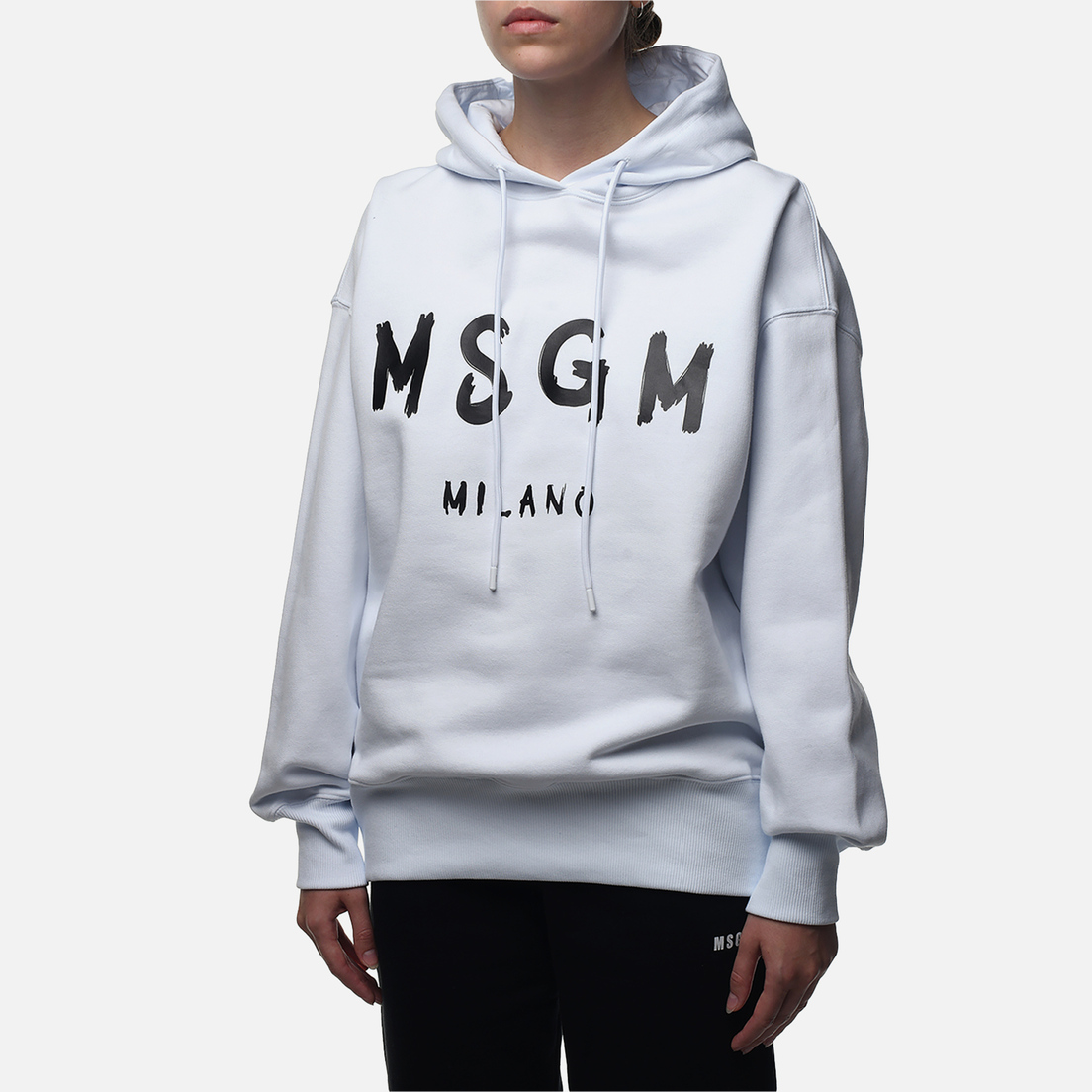 MSGM Женская толстовка MSGM Milano Logo Brushed Hoodie