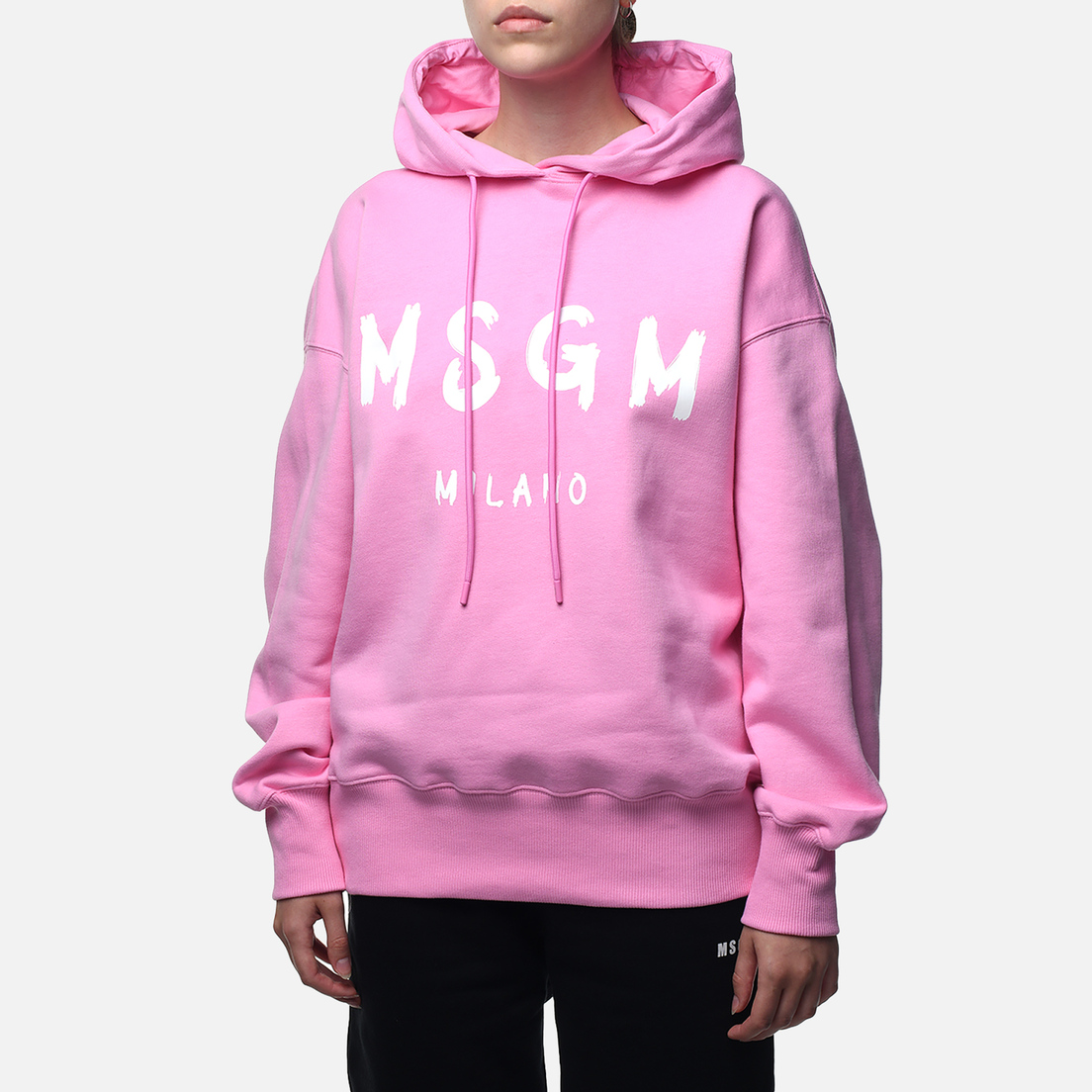 MSGM Женская толстовка MSGM Milano Logo Brushed Hoodie