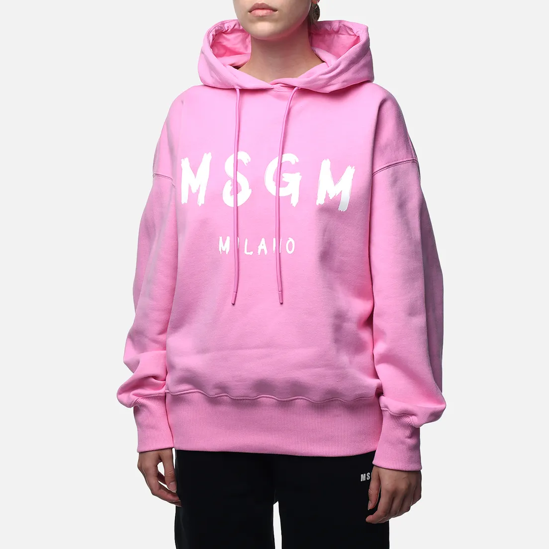 MSGM Женская толстовка MSGM Milano Logo Brushed Hoodie
