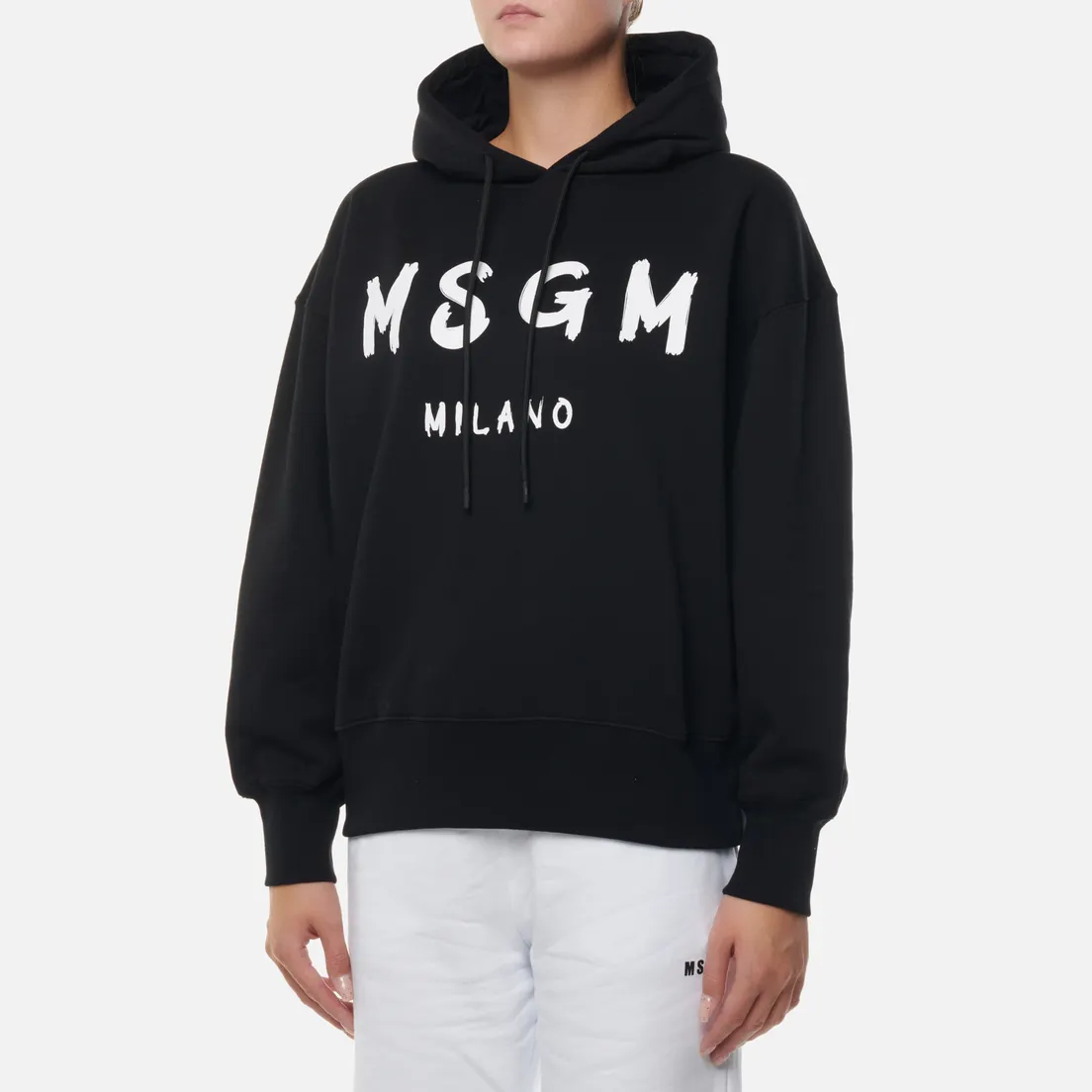 MSGM Женская толстовка MSGM Milano Logo Brushed Hoodie