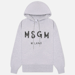 MSGM Женская толстовка MSGM Milano Logo Unbrushed Hoodie