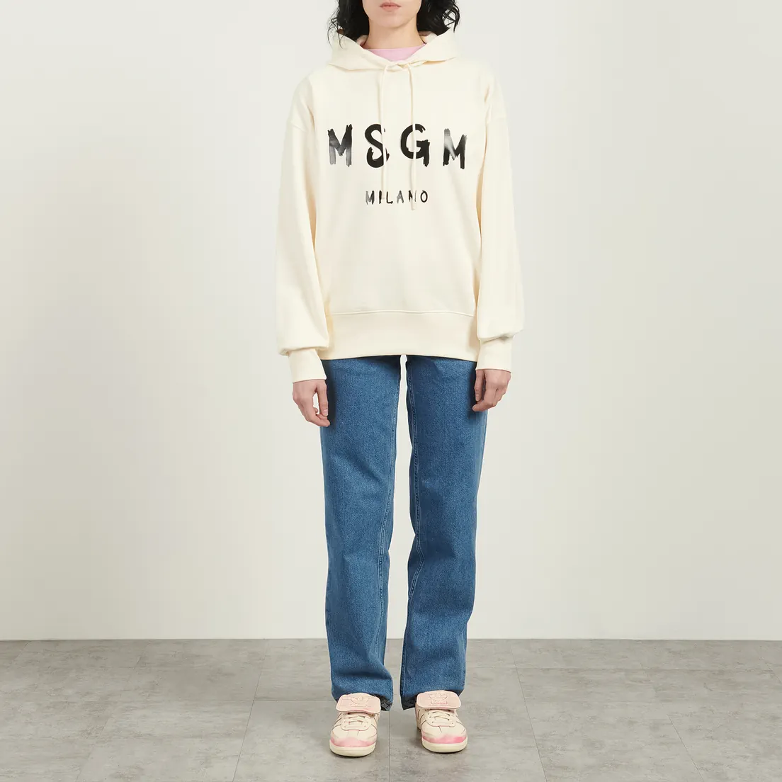 MSGM Женская толстовка MSGM Brush Stroke Felpa