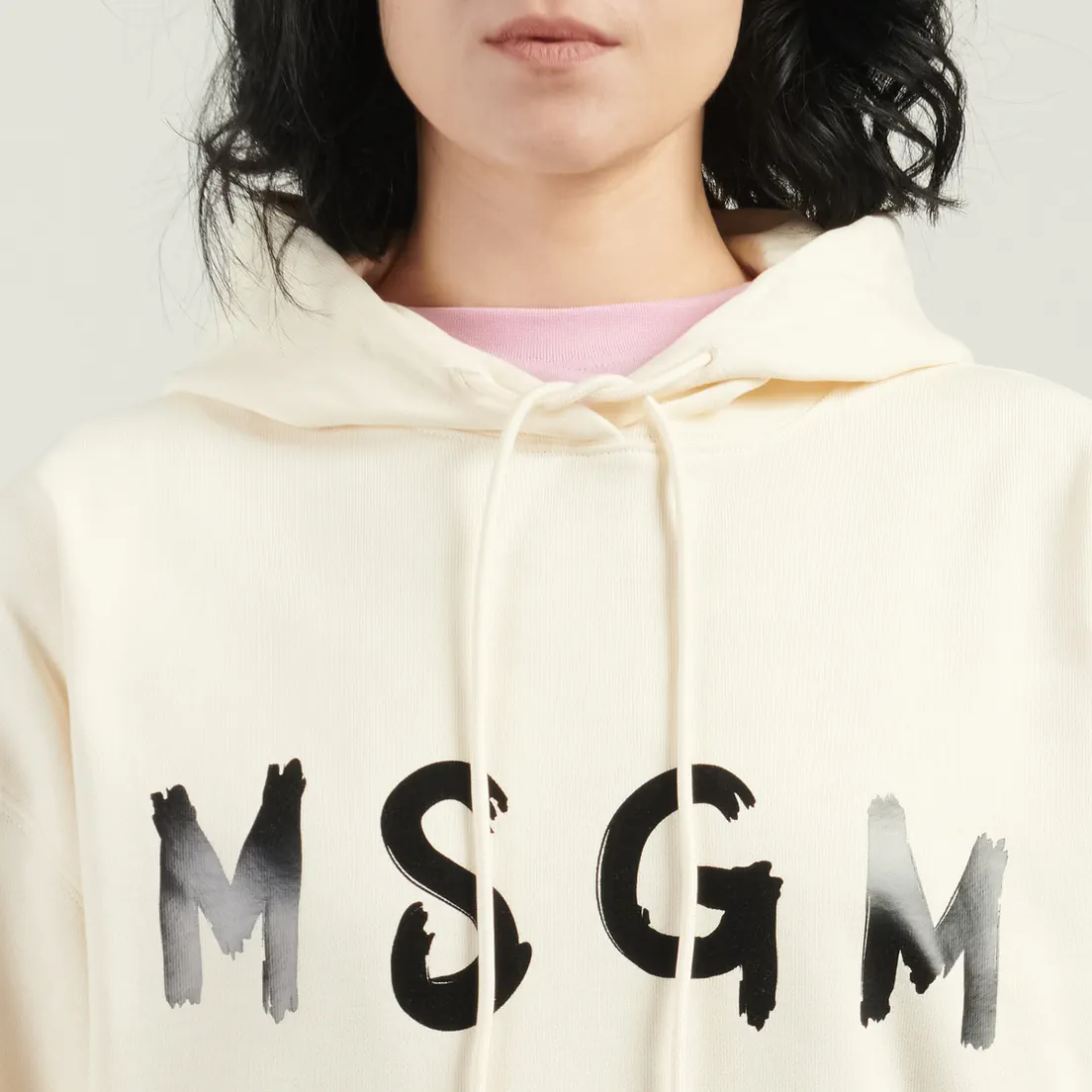MSGM Женская толстовка MSGM Brush Stroke Felpa