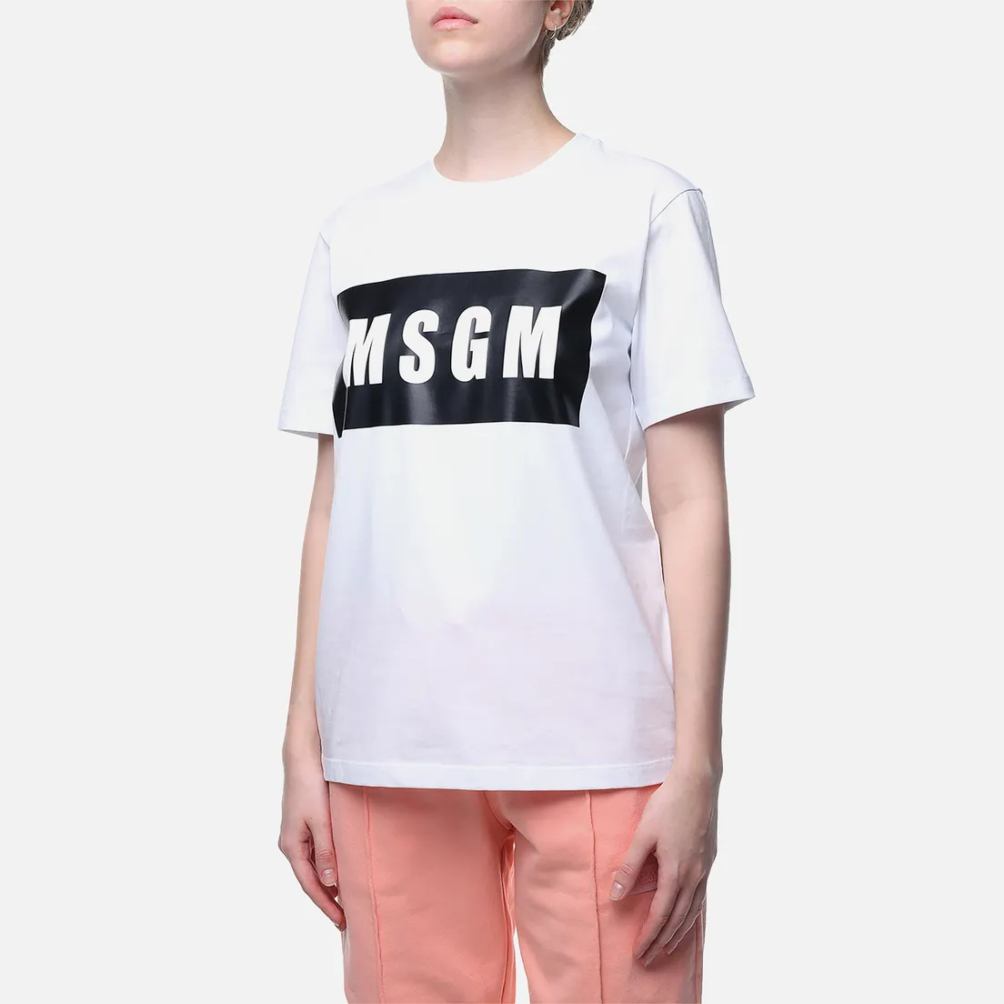 MSGM Женская футболка Box Logo