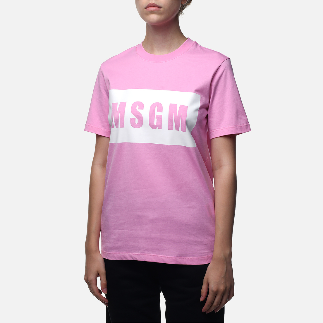 MSGM Женская футболка Box Logo