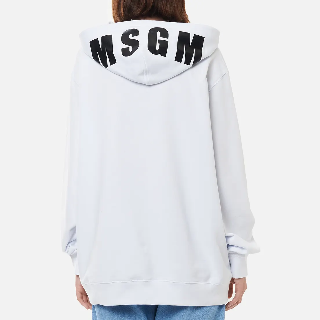 MSGM Женская толстовка Maxilogo Basic Unbrushed Hoodie