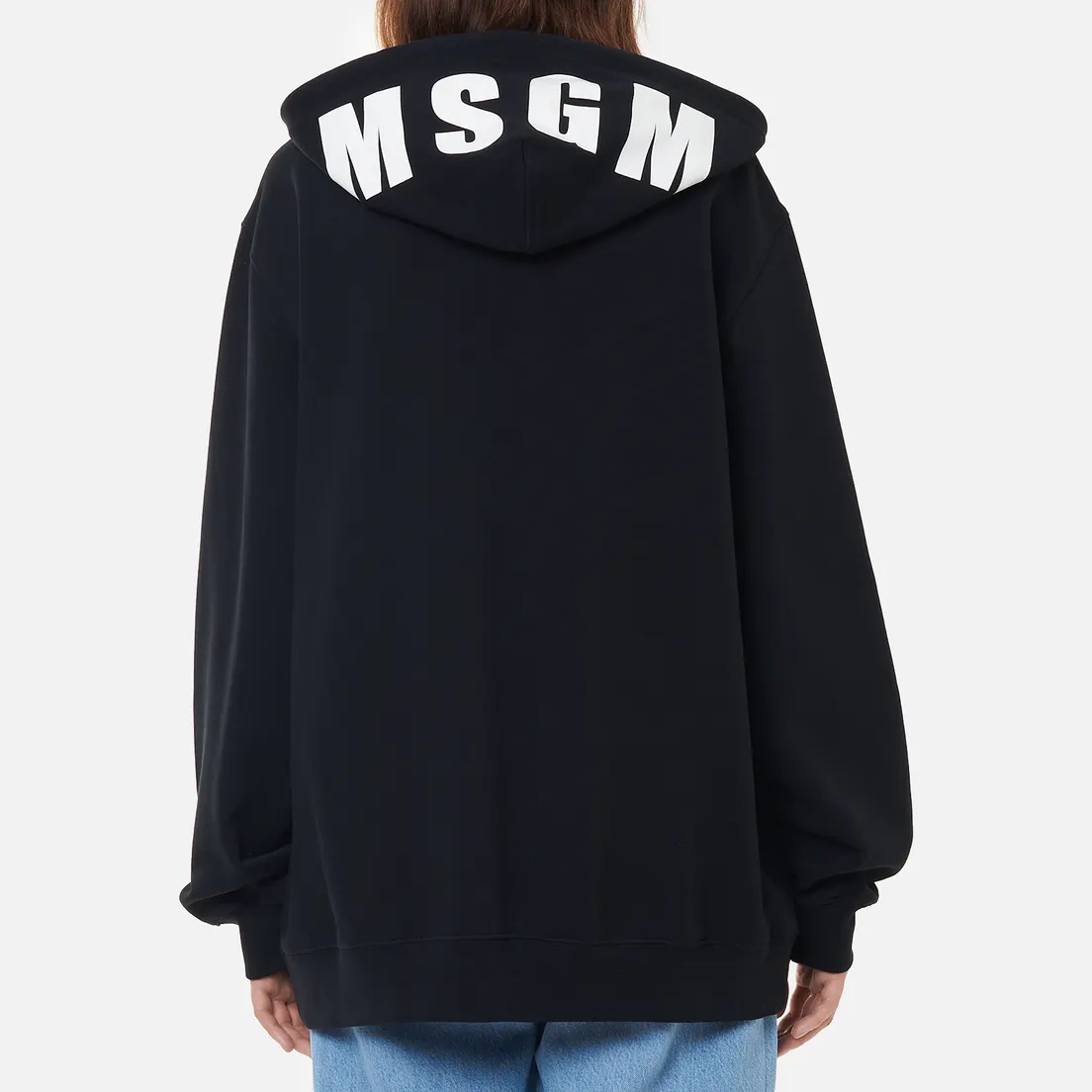 MSGM Женская толстовка Maxilogo Basic Unbrushed Hoodie