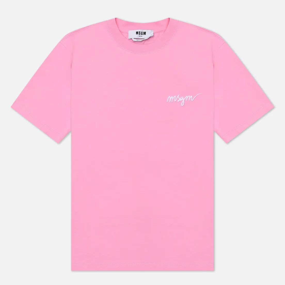 MSGM Женская футболка Embroidered Script Logo