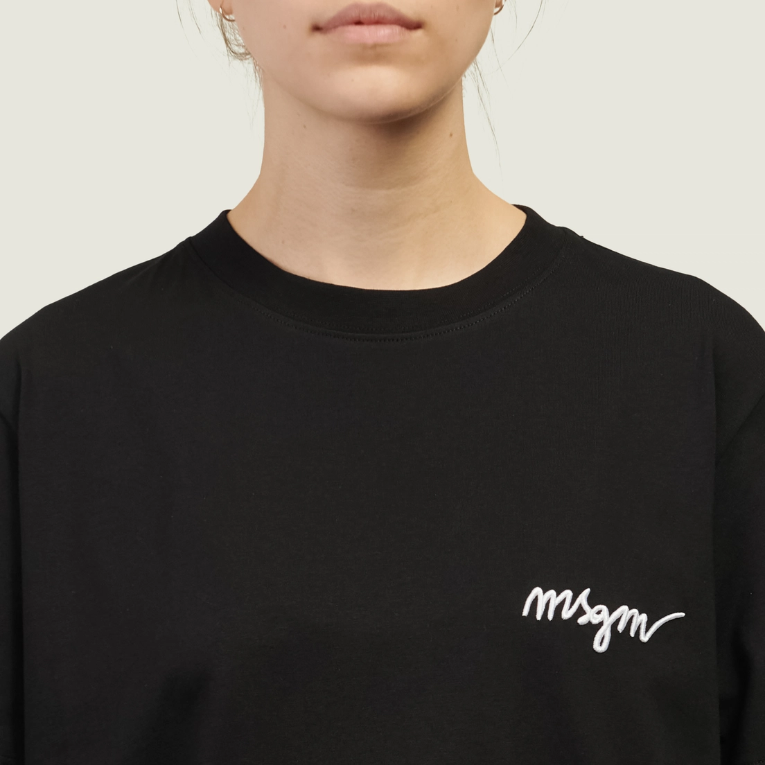 MSGM Женская футболка Italics Logo