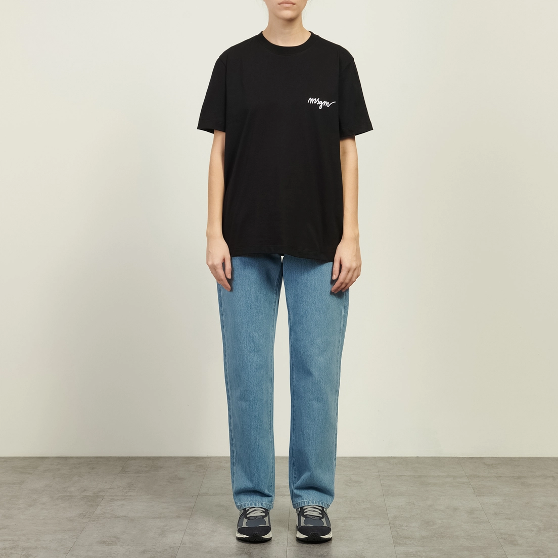 MSGM Женская футболка Italics Logo