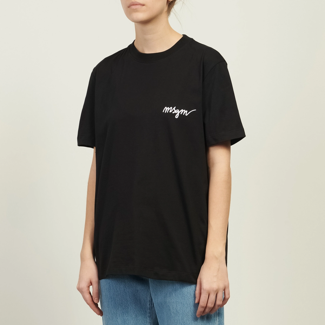 MSGM Женская футболка Italics Logo