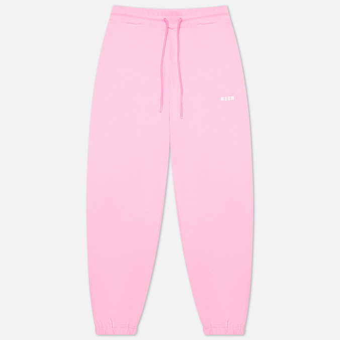 Женские брюки MSGM, цвет розовый, размер M 2000MDP500 200000 12 Micrologo Basic Unbrushed - фото 1