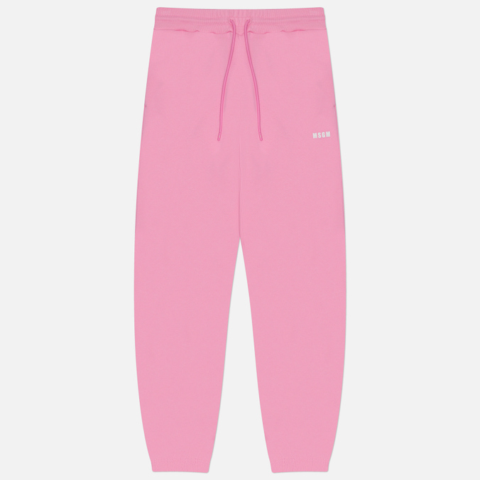 Женские брюки MSGM Micrologo Brushed, цвет розовый
