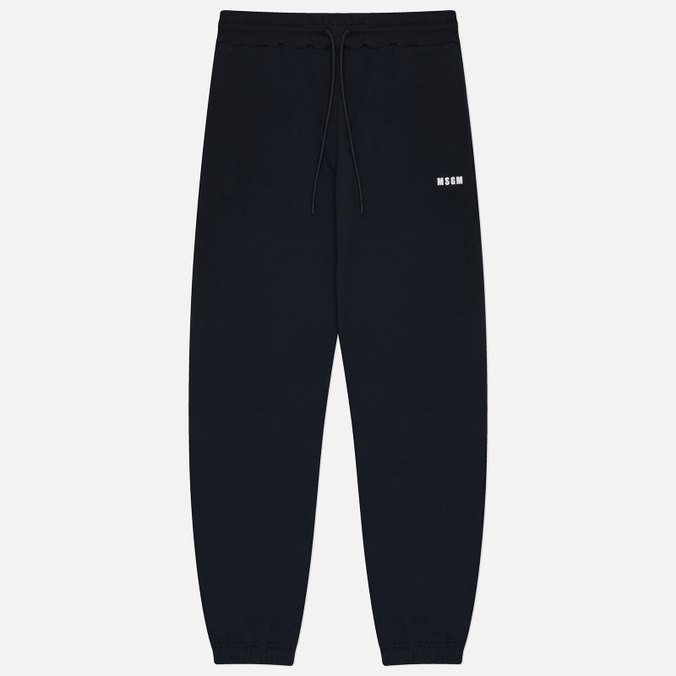Женские брюки MSGM Micrologo Brushed, цвет чёрный