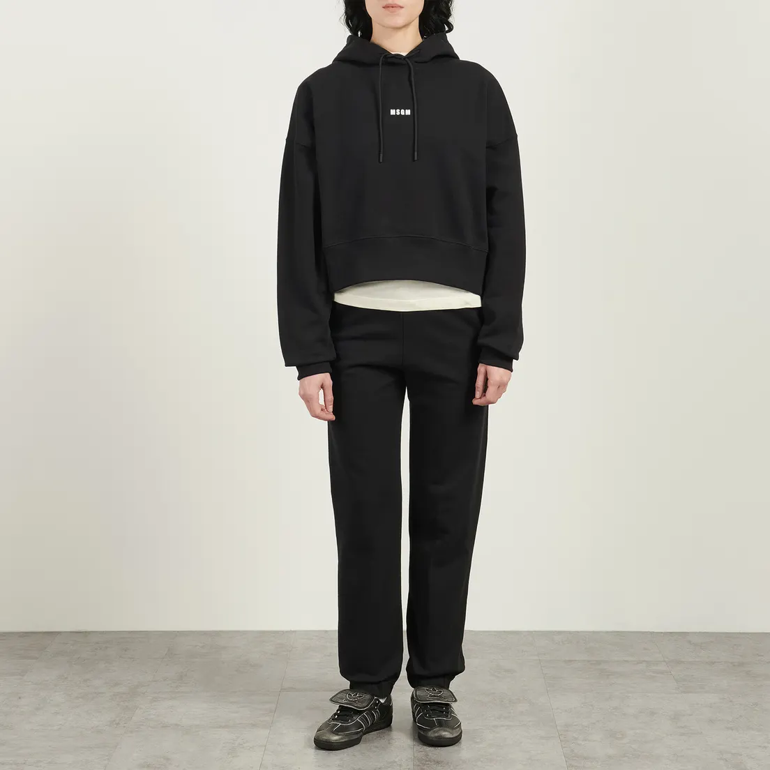 MSGM Женские брюки MSGM Micrologo Print Cotton
