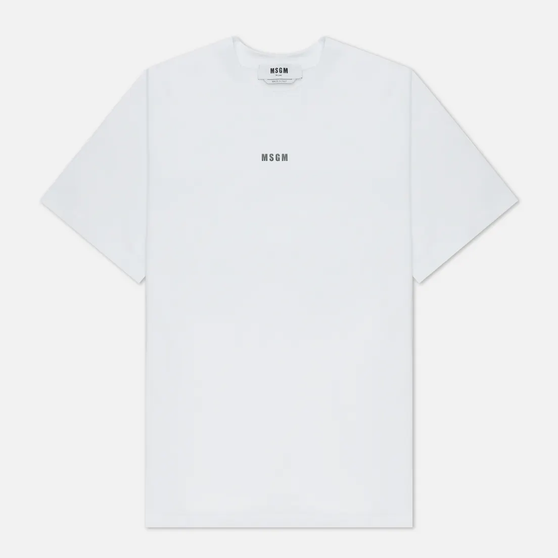 MSGM Мужская футболка Micrologo Basic Crew Neck