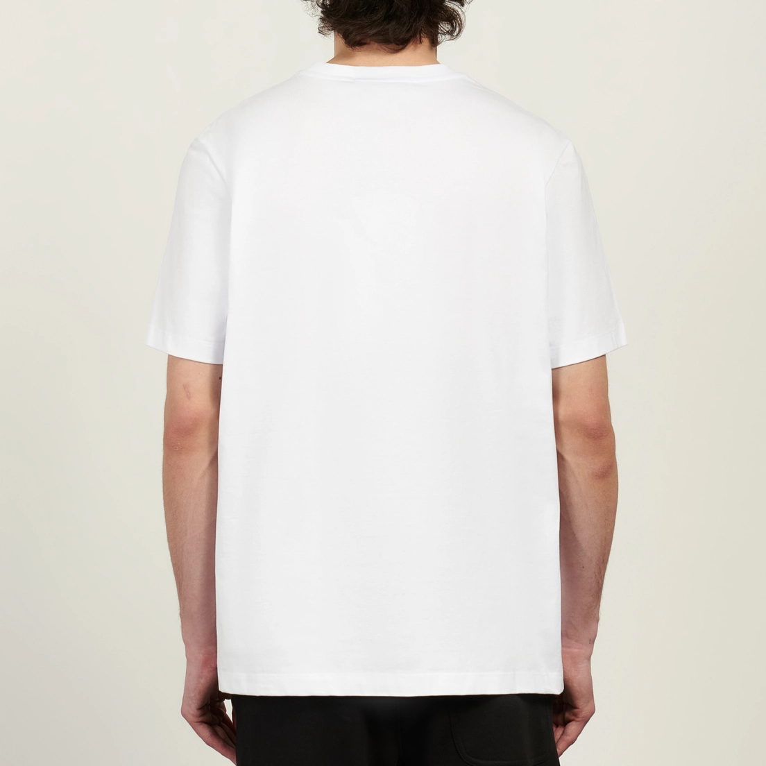 MSGM Мужская футболка Micrologo Basic Crew Neck