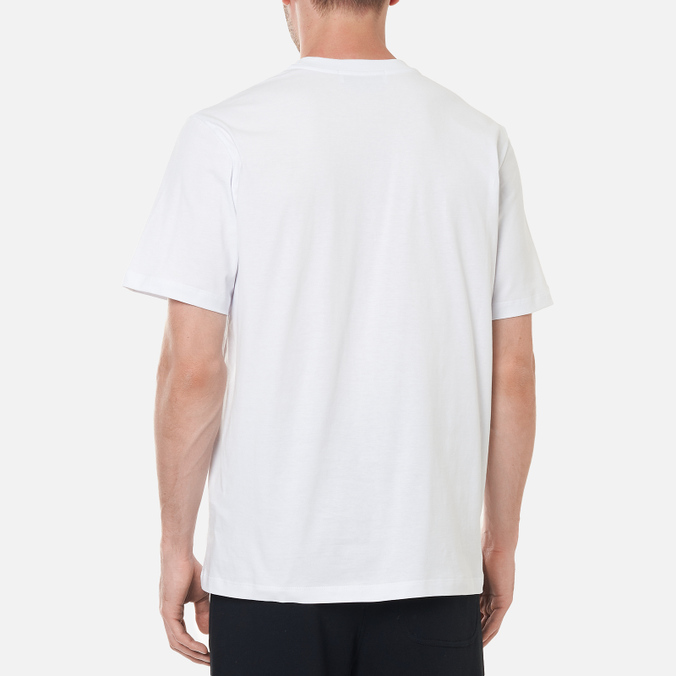 Мужская футболка MSGM, цвет белый, размер XL 2000MM500 200002 01 Micrologo Basic Crew Neck - фото 4
