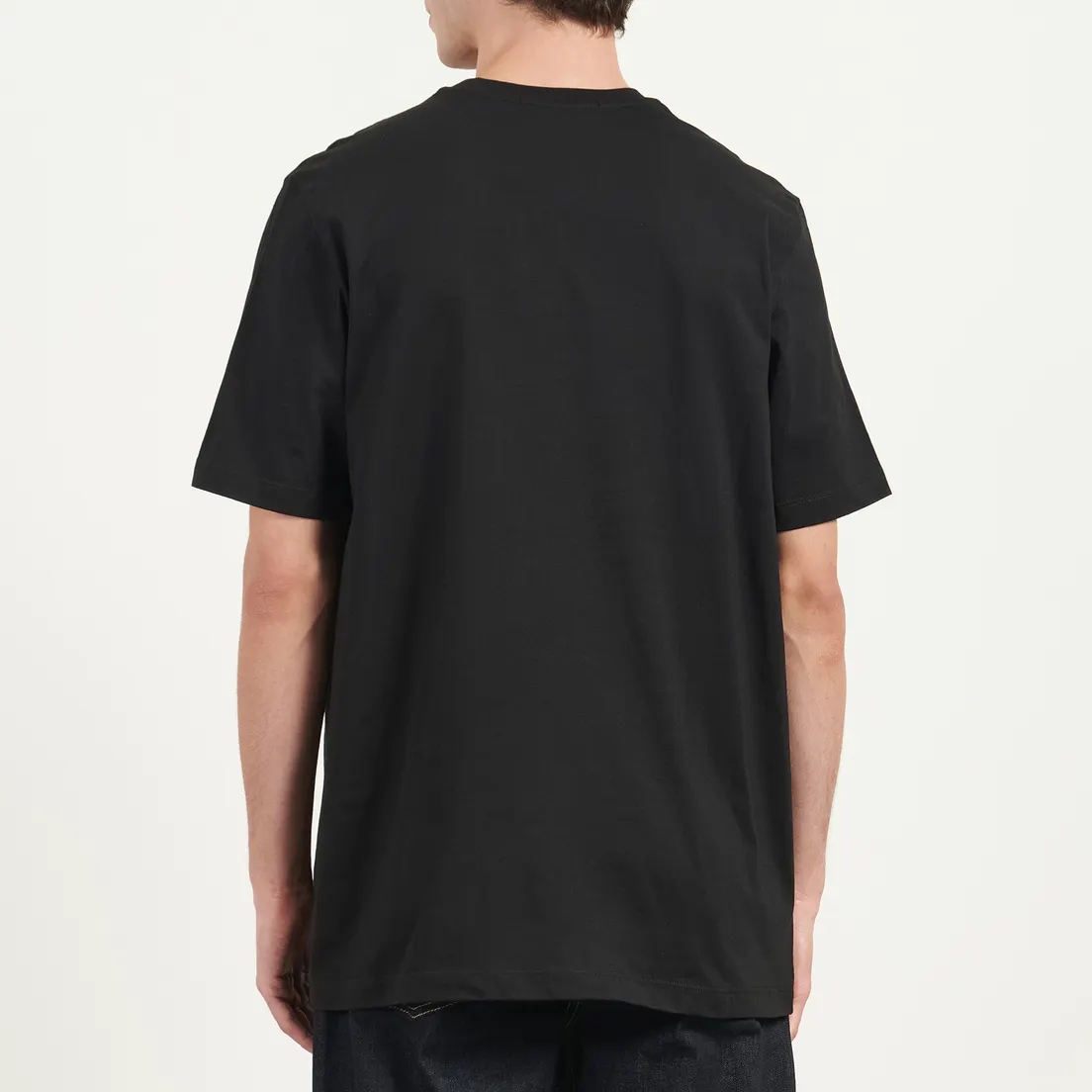 MSGM Мужская футболка Micrologo Basic Crew Neck