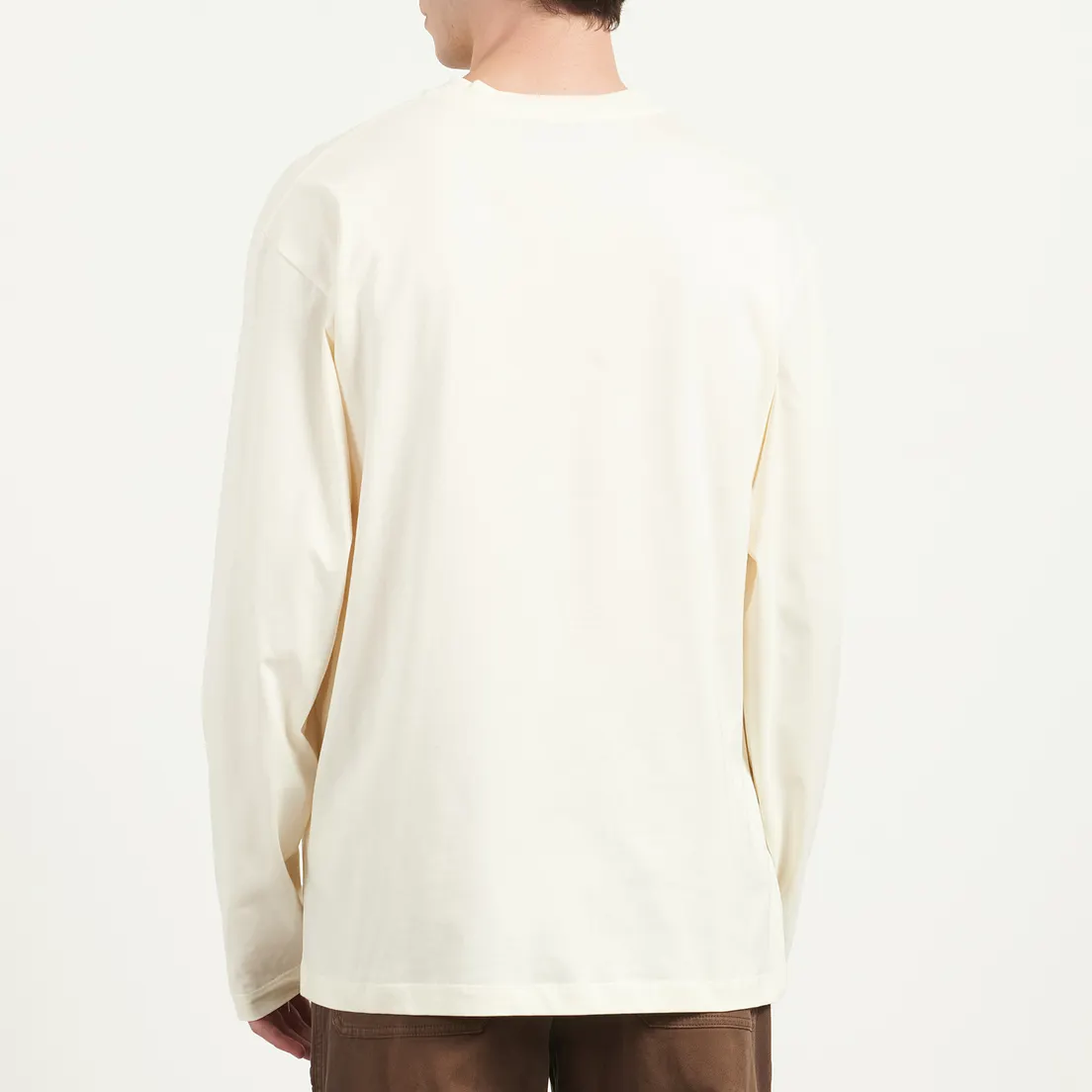 MSGM Мужской лонгслив Micrologo Basic Crew Neck