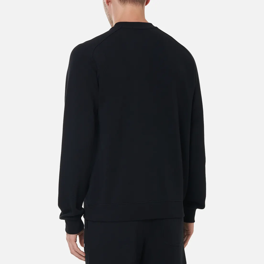MSGM Мужская толстовка Micrologo Basic Unbrushed Crew Neck
