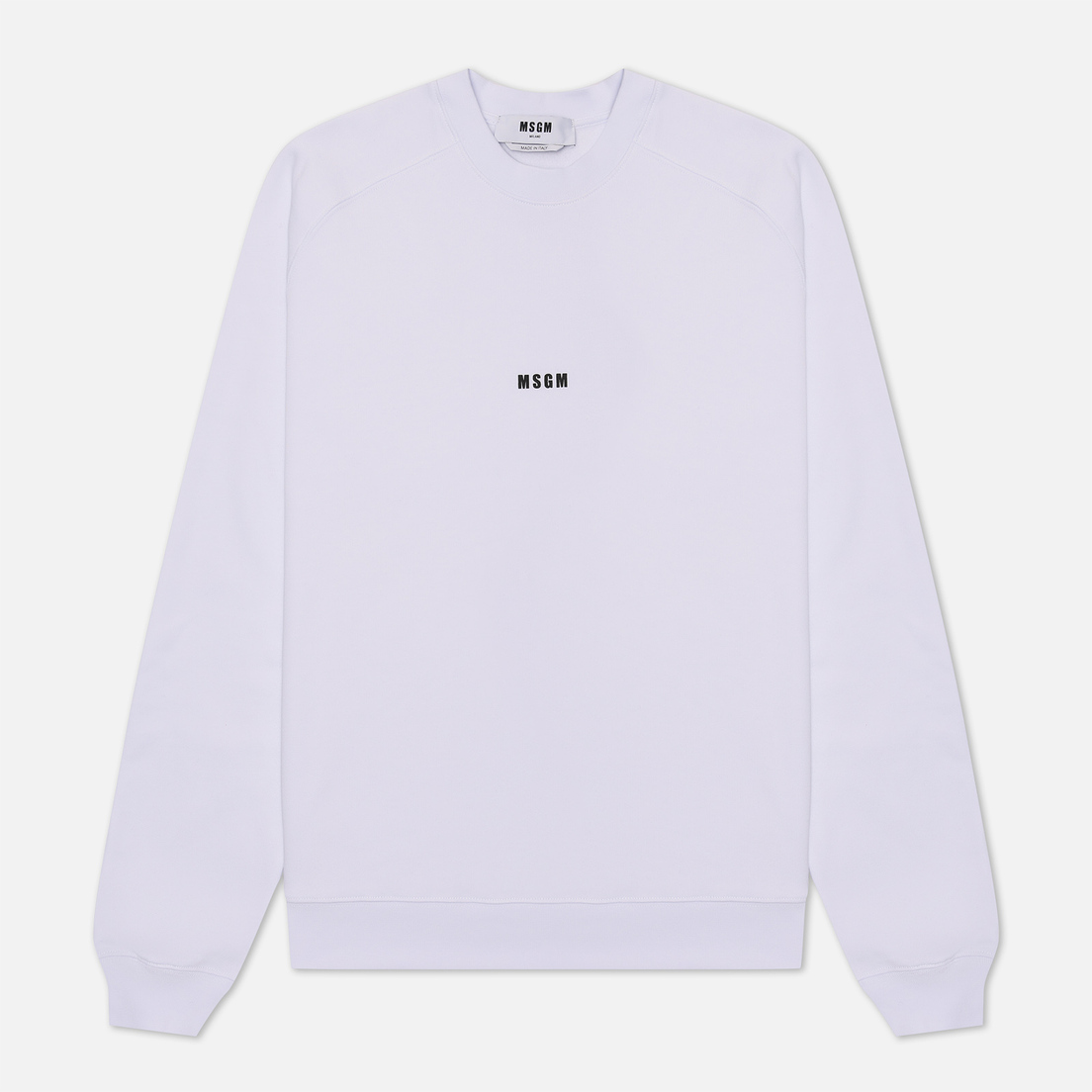 MSGM Мужская толстовка Micrologo Basic Brushed Crew Neck