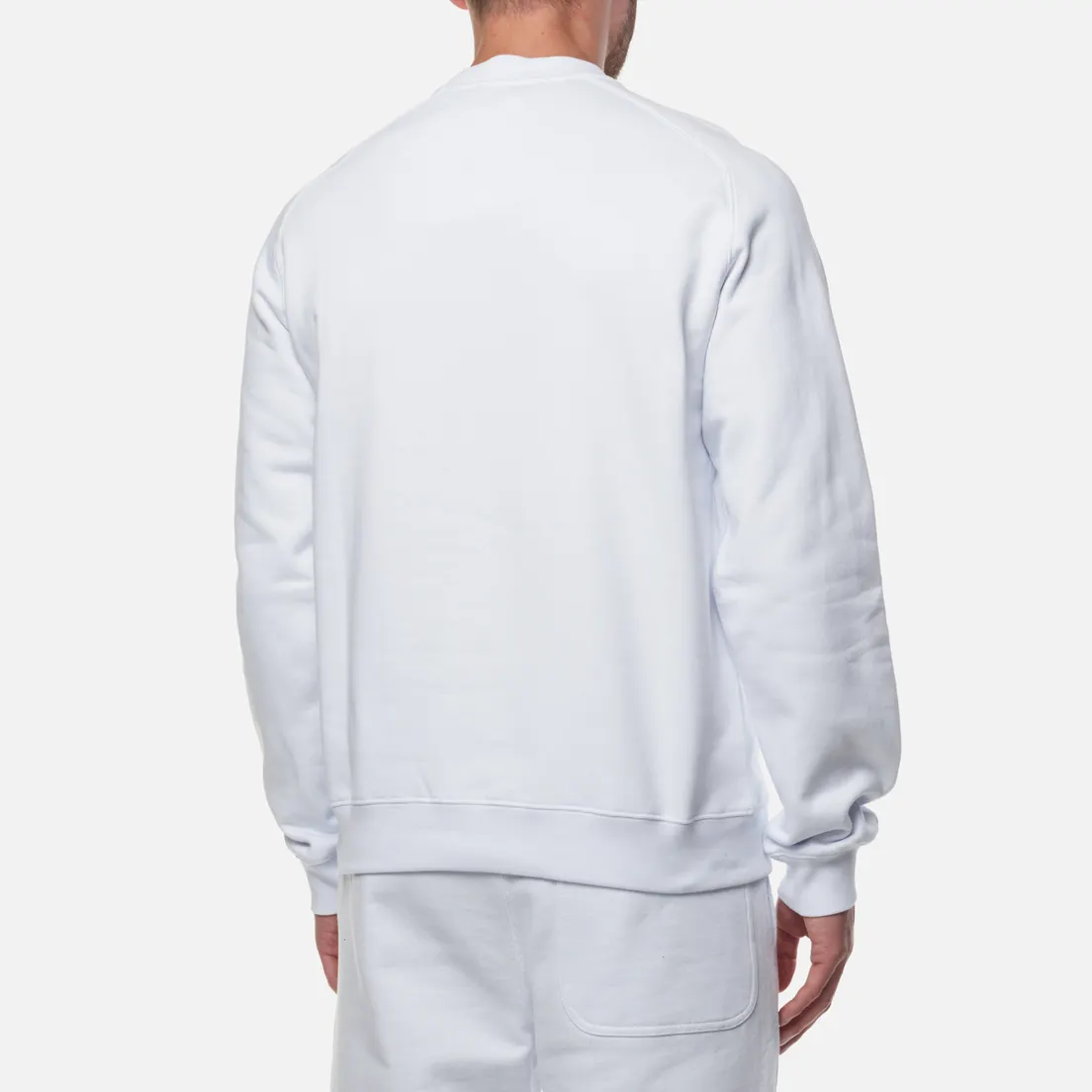 MSGM Мужская толстовка Micrologo Basic Brushed Crew Neck