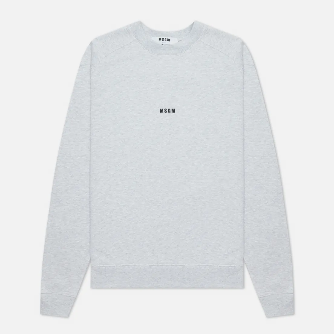 MSGM Мужская толстовка Micrologo Basic Unbrushed Crew Neck