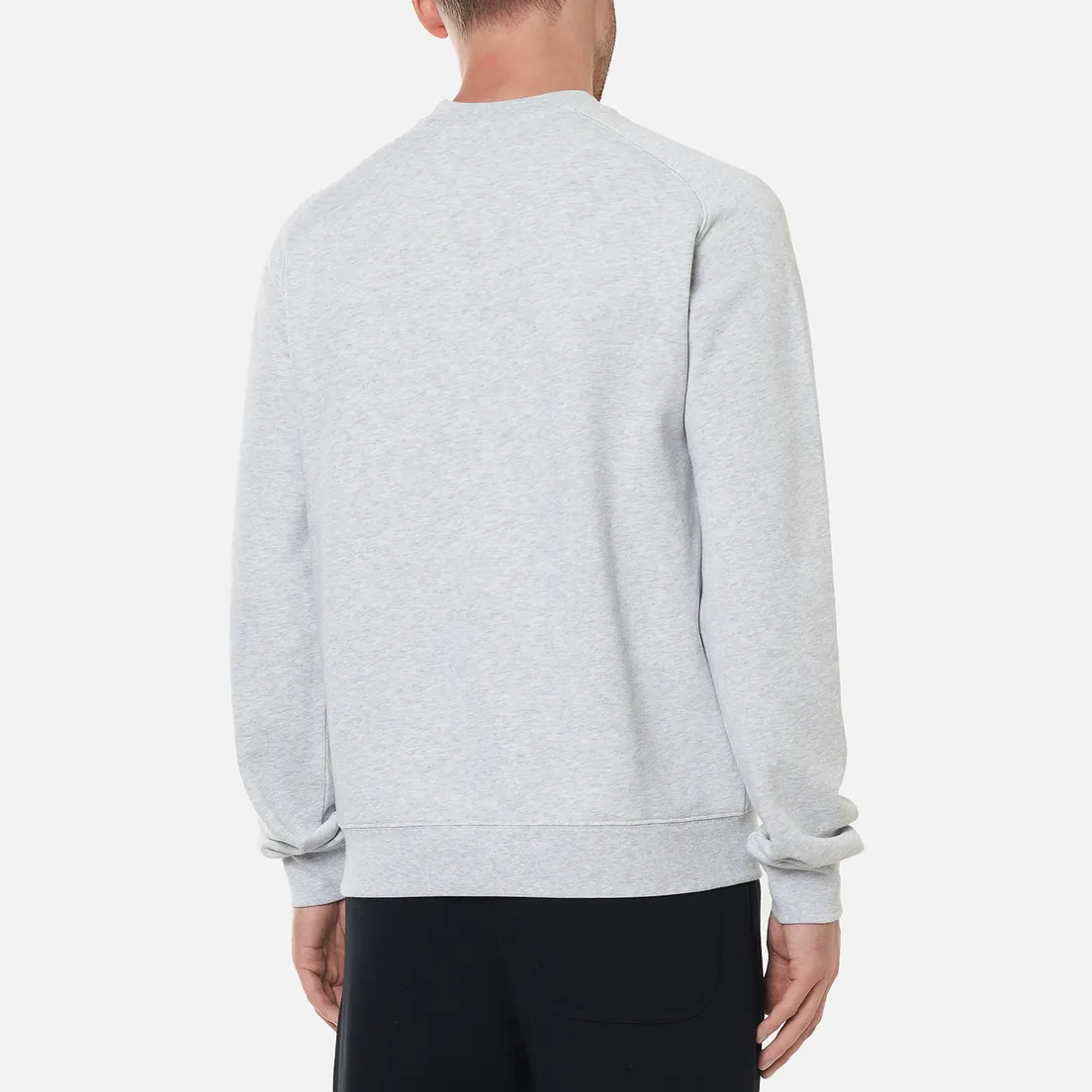 MSGM Мужская толстовка Micrologo Basic Unbrushed Crew Neck